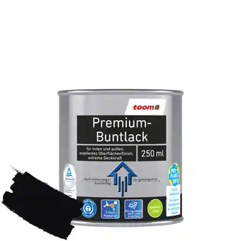 toom Baumarkt toom Premium-Buntlack tiefschwarz seidenmatt 250 ml Angebot