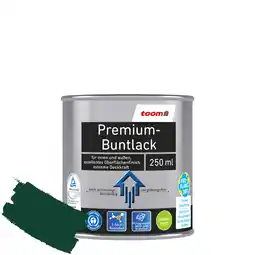 toom Baumarkt toom Premium-Buntlack moosgrün seidenmatt 250 ml Angebot