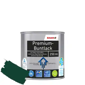 toom Baumarkt toom Premium-Buntlack moosgrün seidenmatt 250 ml Angebot