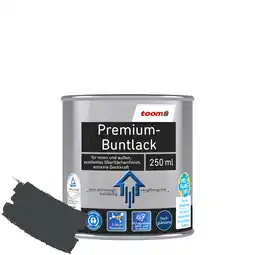toom Baumarkt toom Premium-Buntlack grau glänzend 250 ml Angebot