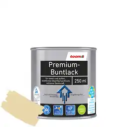 toom Baumarkt toom Premium-Buntlack elfenbeinfarben seidenmatt 250 ml Angebot