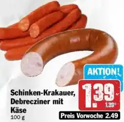 Hit Schinken-Krakauer, Debrecziner mit Käse Angebot