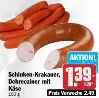 Hit Schinken-Krakauer, Debrecziner mit Käse Angebot