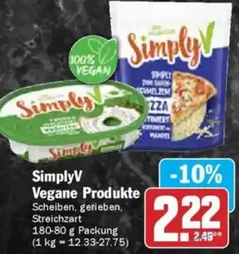 HIT SimplyV Vegane Produkte Angebot