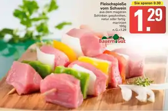 WEZ Bauern Gut Fleischspieße vom Schwein Angebot