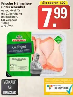 WEZ Frische Hähnchenunterschenkel Angebot