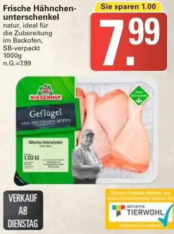 WEZ Frische Hähnchenunterschenkel Angebot