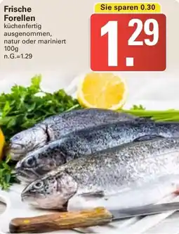 WEZ Frische Forellen Angebot
