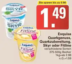 WEZ Exquisa Quarkgenuss, Quarkzubereitung, Skyr oder Fitline Angebot