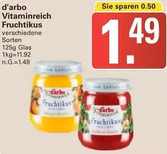 WEZ d'arbo Vitaminreich Fruchtikus Angebot