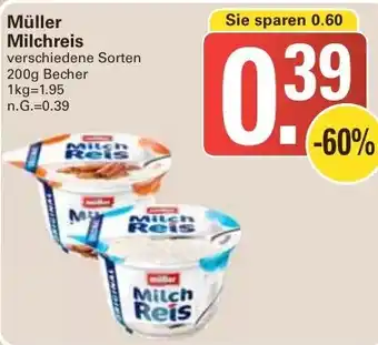 WEZ Müller Milchreis Angebot