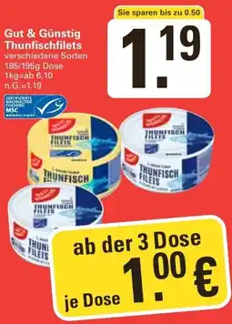 WEZ Gut & Günstig Thunfischfilets Angebot
