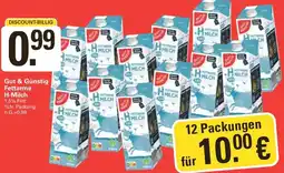 WEZ Gut & Günstig Fettarme H-Milch Angebot