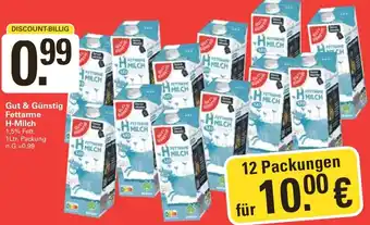 WEZ Gut & Günstig Fettarme H-Milch Angebot