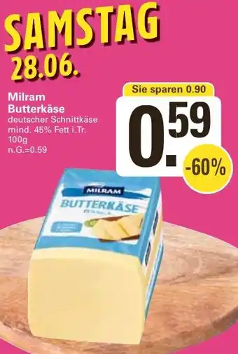 WEZ Milram Butterkäse Angebot