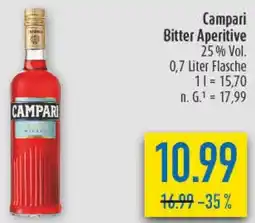 diska Campari Bitter Aperitive Angebot