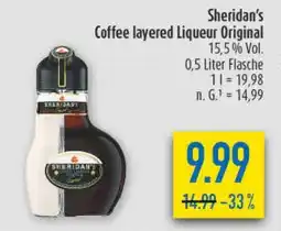 diska Sheridan's Coffee layered Liqueur Original Angebot