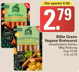 WEZ Billie Green Vegane Bratwurst Angebot