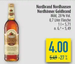 diska Nordbrand Nordhausen Nordhäuser Goldbrand Angebot