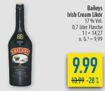 diska Baileys Irish Cream Likör Angebot