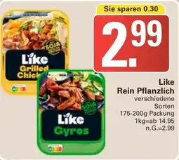 WEZ Like Rein Pflanzlich Angebot