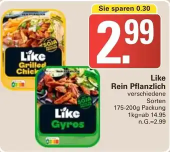WEZ Like Rein Pflanzlich Angebot