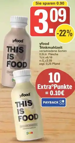 WEZ yfood Trinkmahlzeit Angebot