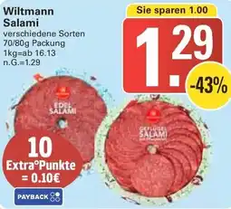 WEZ Wiltmann Salami Angebot