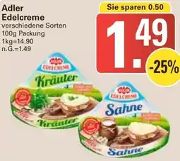 WEZ Adler Edelcreme Angebot