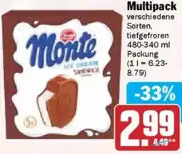 Hit Zott Monte Eis Multipack Angebot