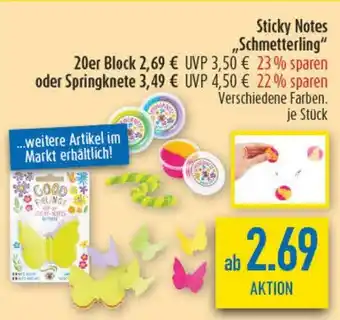 diska Sticky Notes „Schmetterling" Angebot