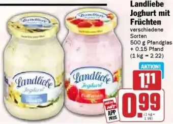 Hit Landliebe Joghurt mit Früchten Angebot