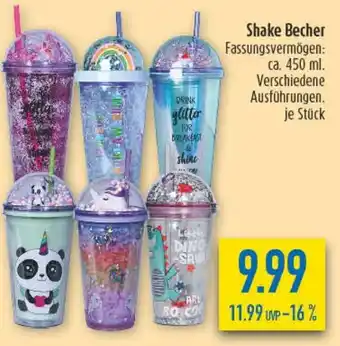 diska Shake Becher Angebot