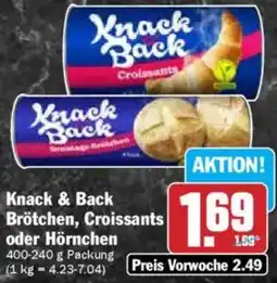 Hit Knack & Back Brötchen, Croissants oder Hörnchen Angebot