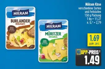 diska Milram Käse Angebot