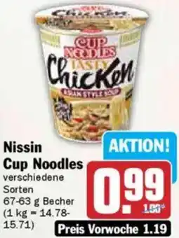 Hit Nissin Cup Noodles Angebot