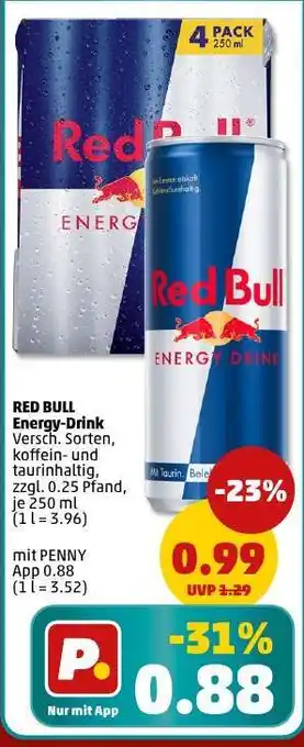 PENNY Red Bull Energy Drink Angebot