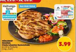 PENNY MÜHLENHOF REGIONAL Frische Schweine-Nackensteaks Angebot