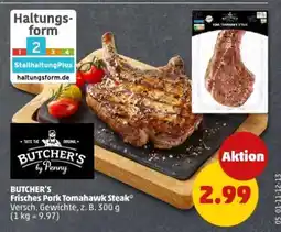 PENNY BUTCHER'S Frisches Pork Tomahawk Steak Angebot