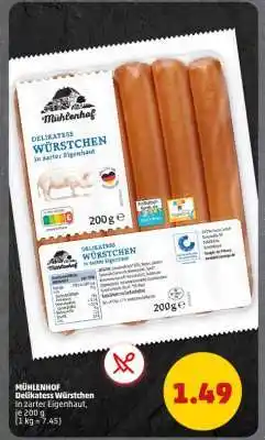 PENNY MÜHLENHOF Delikatess Würstchen Angebot