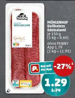 PENNY MÜHLENHOF Delikatess Edelsalami Angebot