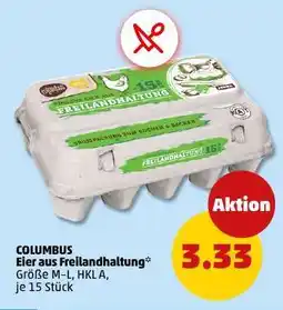 PENNY COLUMBUS Eier aus Freilandhaltung Angebot