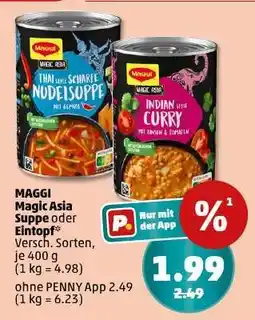 PENNY MAGGI Magic Asia Suppe oder Eintopf Angebot