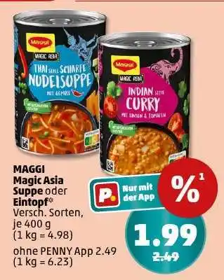 PENNY MAGGI Magic Asia Suppe oder Eintopf Angebot