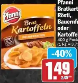 Hit Pfanni Bratkartoffeln, Rösti, Bauernfrühstück oder Kartoffelgratin Angebot