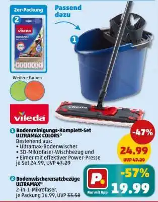 PENNY Bodenreinigungs-Komplett-Set ULTRAMAX COLORS Angebot