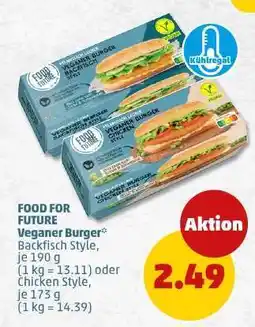 PENNY FOOD FOR FUTURE Veganer Burger Angebot