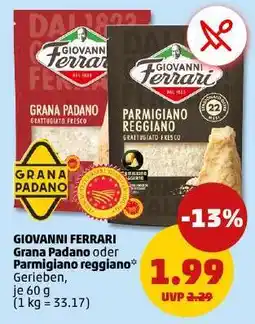 PENNY GIOVANNI FERRARI Grana Padano oder Parmigiano Reggiano Angebot