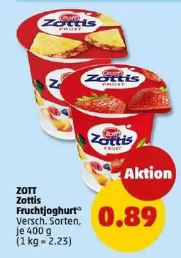 PENNY ZOTT Zottis Fruchtjoghurt Angebot