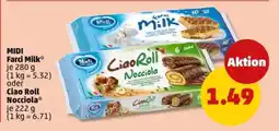 PENNY MIDI Farci Milk oder Ciao Roll Nocciola Angebot